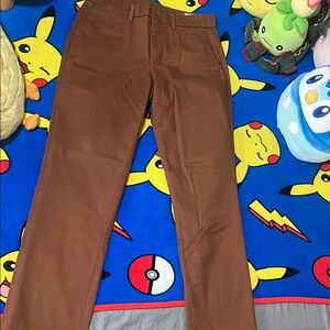 GAP Chestnut Straight-Leg Pants